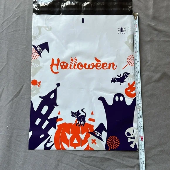Halloween poly mailers bundle of 15 - plus mystery thank you cards & stickers - Picture 5 of 8